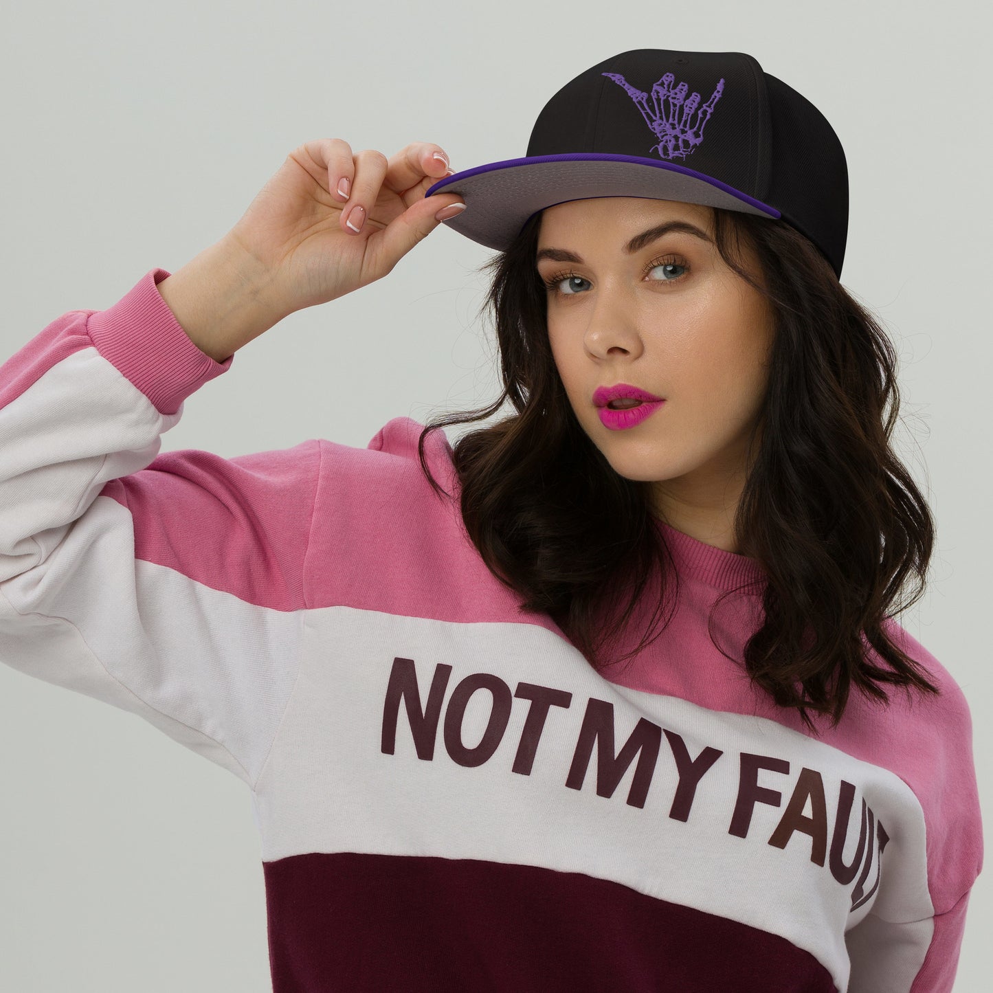 Shaka Bones Snapback - Purp