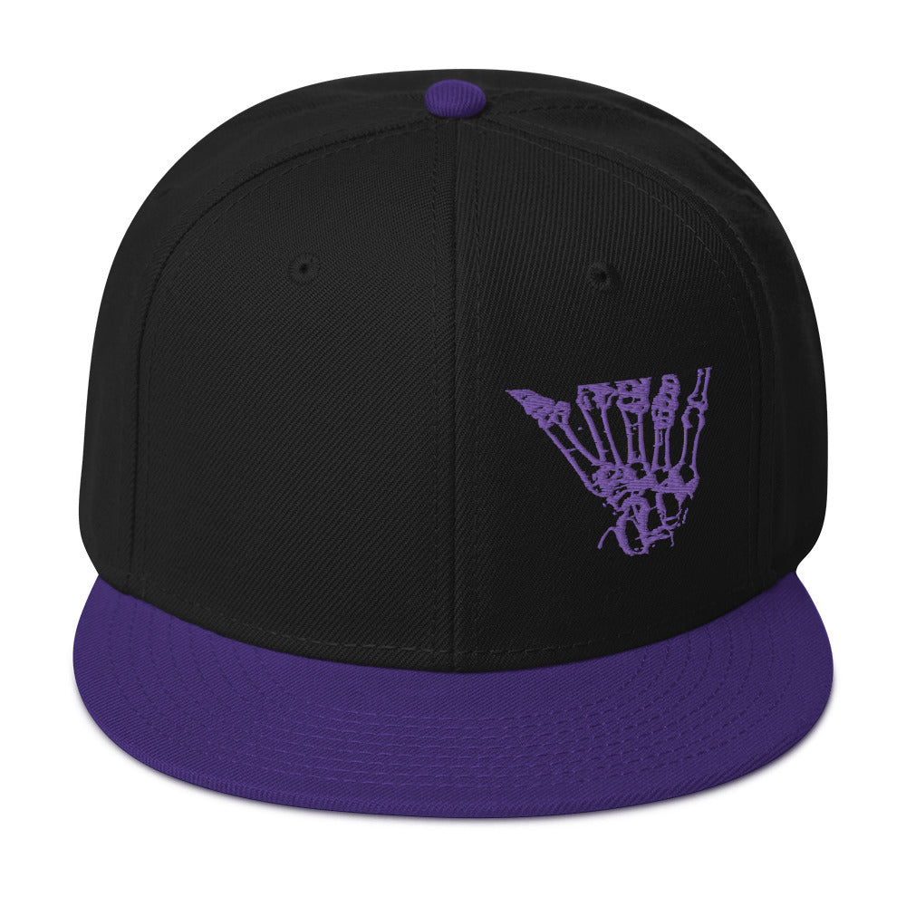 Shaka Bones Snapback - Purp