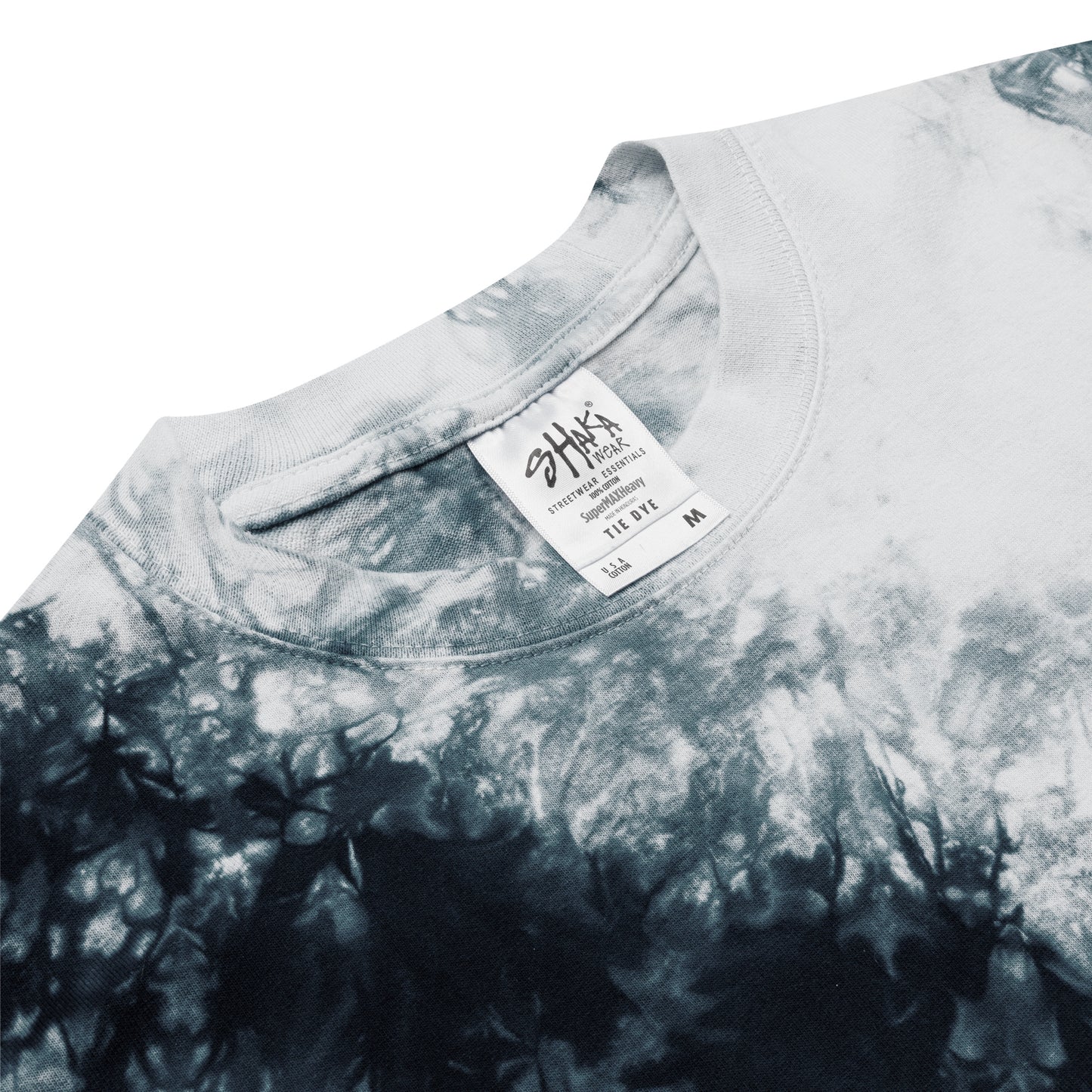 Embroidered Shaka Bones Tye Dye - Smog