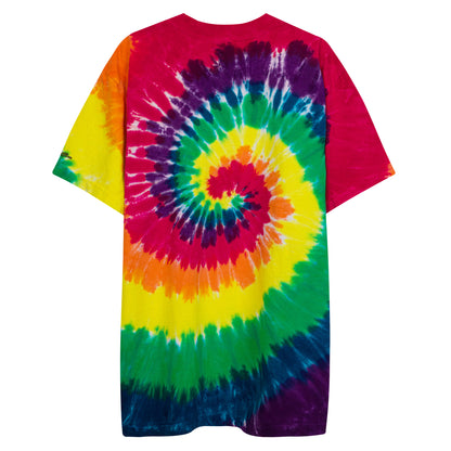 Embroidered Shaka Bones Tye Dye - Rainbow Spiral