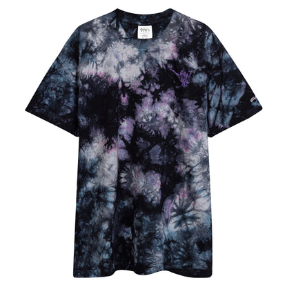 Embroidered Shaka Bones Tye Dye - Nightmare