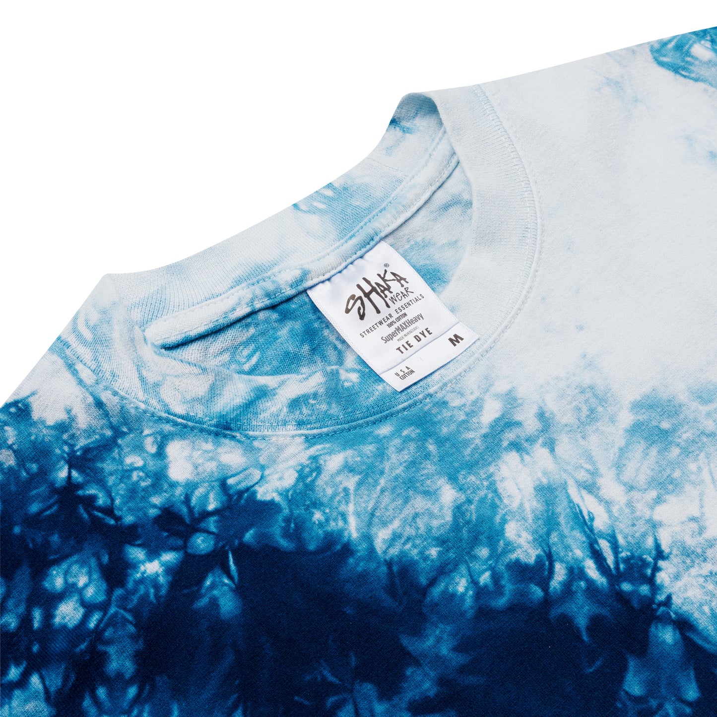 Embroidered Shaka Bones Tye Dye - Ice