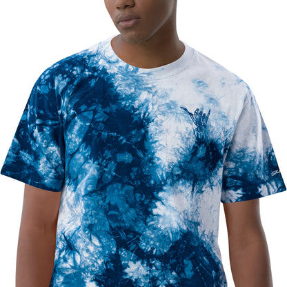 Embroidered Shaka Bones Tye Dye - Ice