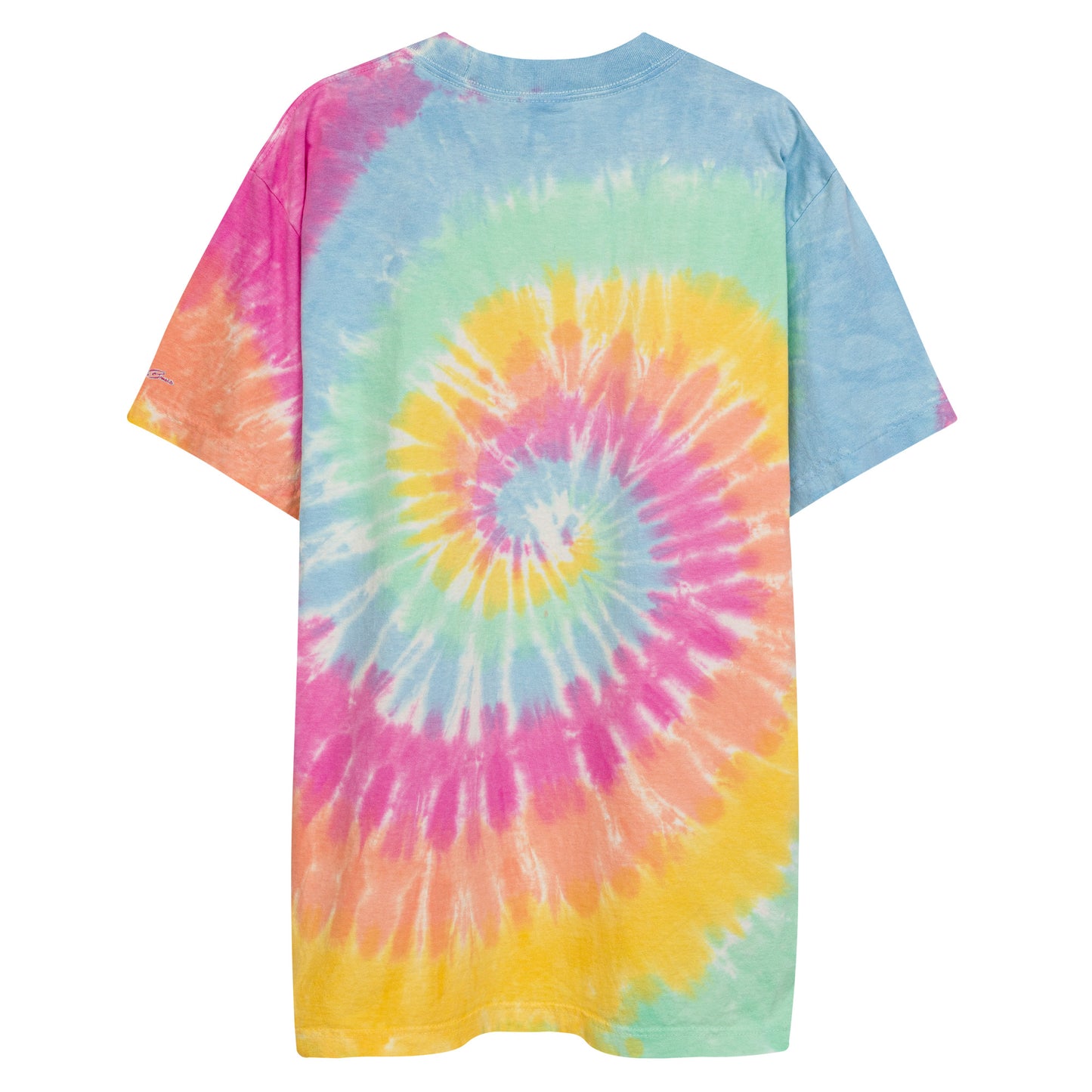 Embroidered Shaka Bones Tye Dye - Shave Ice Spiral