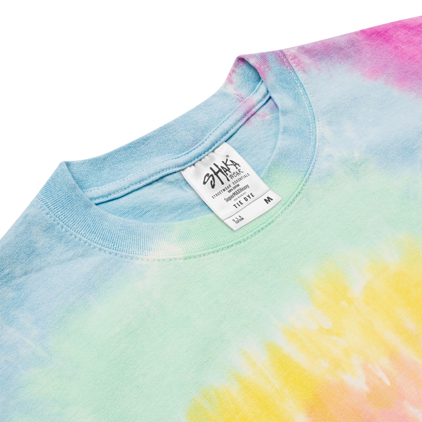 Embroidered Shaka Bones Tye Dye - Shave Ice Spiral