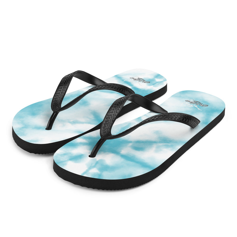 Tye Dye Slippahs - Blue