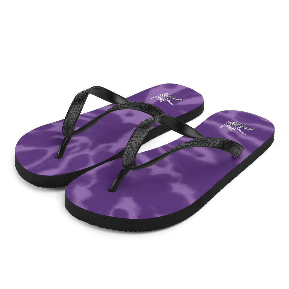 Tye Dye Slippahs - Purp