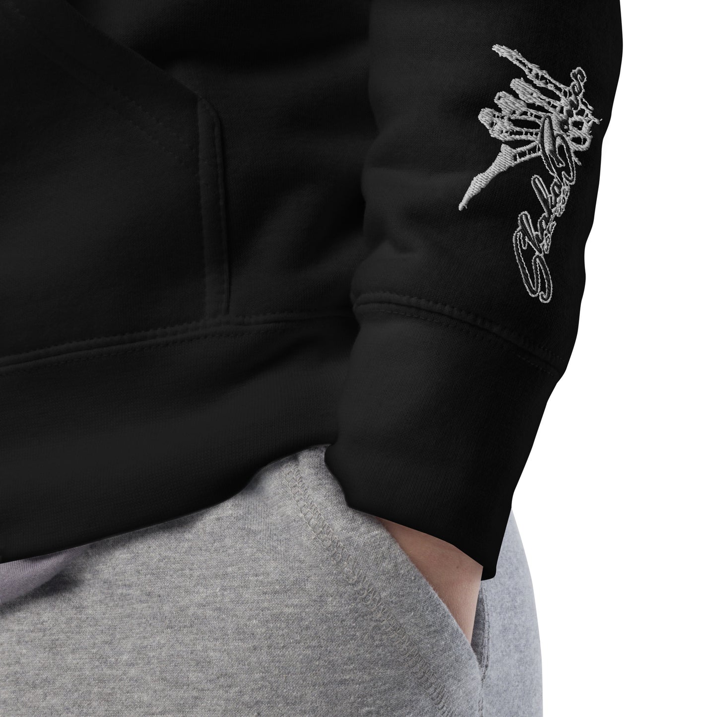 Shaka Bones Embroidered Hoodie