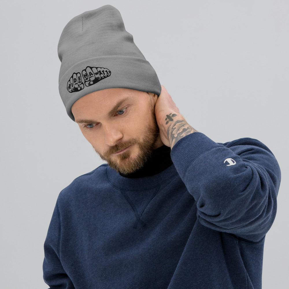 Knuckle Tats Embroidered Beanie