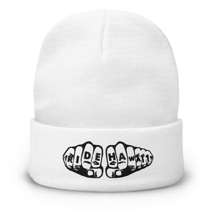 Knuckle Tats Embroidered Beanie