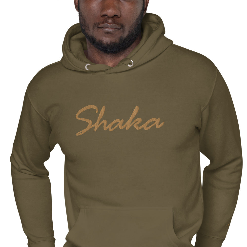 ShakaScript Hoodie OliveD